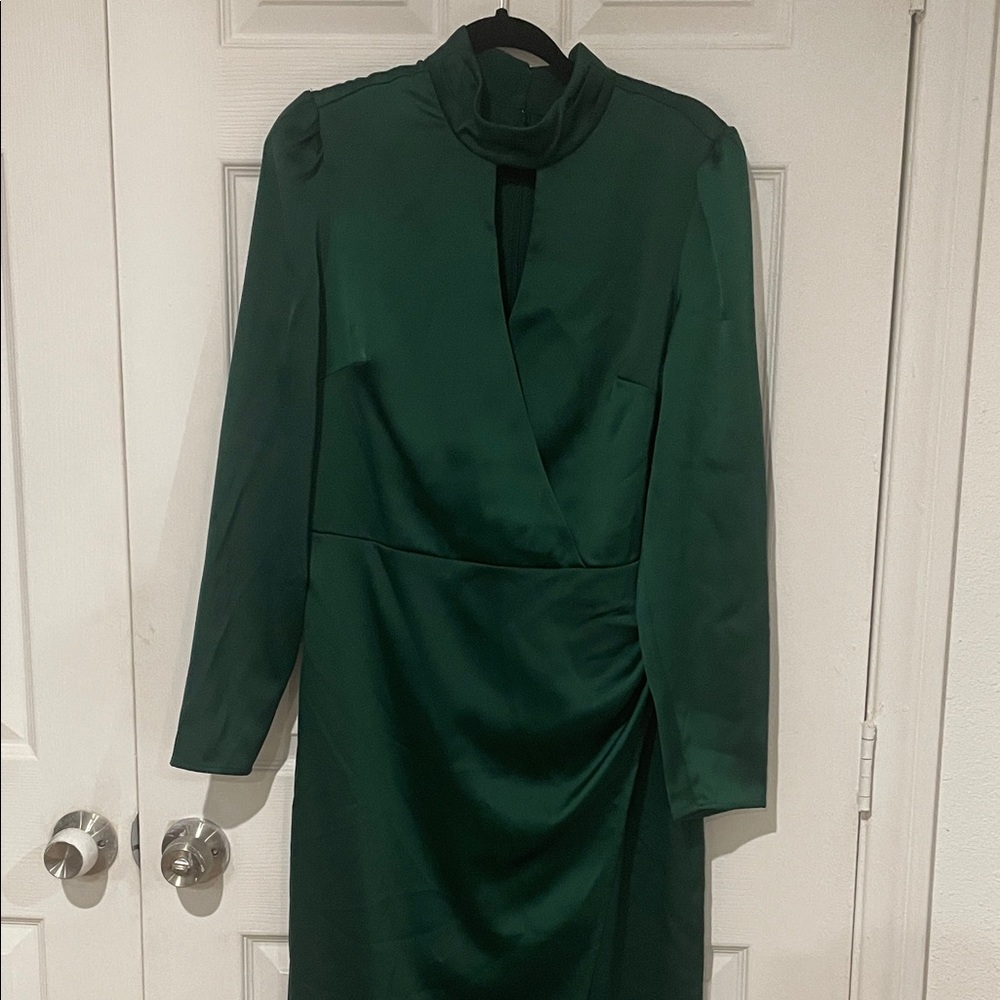 Guess Dark Green Long Sleeve Dress